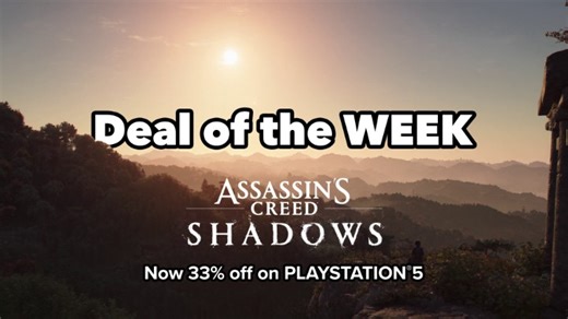 What's that lying behind the mountains ⛰️? Just a peak deal, no biggie. PlayStation folks, you can now play Assassin's Creed Shadows for -33% : 👉 assassinscreed.com/shadows/PS5-DealOfTheWeek | Ubisoft UK
