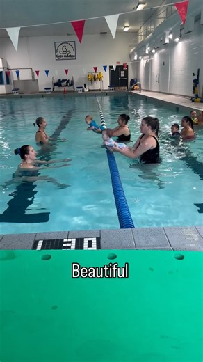 Aquababy on Instagram: "Over and under an obstacle ft. your teachers 🩷 #water #swim #skill #amazing #swimming #baby #swimcoach #canada"