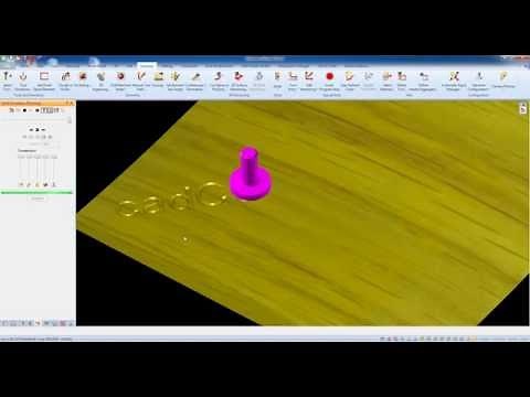 3D Engraving on Swept Surface in Alphacam