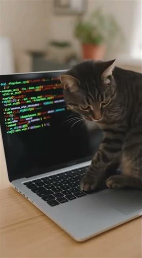 When Your Cat Thinks Your Laptop Is a Bed and a Keyboard 😂🐱💻