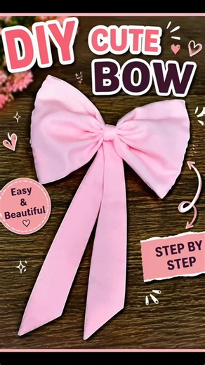 Easy Bow Making Tutorial 🎀 | DIY Fabric Bow | #shorts #ytshorts #bow #craft #viral