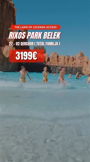 Zagoria Travel on Instagram: "🌟 RIXOS PARK BELEK 🌟 🎢 THE LAND OF LEGENDS – ACCESS I PËRFSHIRË 🎢 👨‍👩‍👧‍👦 2 të rritur + 2 fëmijë 💶 Çmimi total për familjen: 3.199€ 📅 Data: 27 Maj ✨ Ultra All Inclusive 🎉 Hyrje falas në The Land of Legends Theme Park 🏖 Plazh privat & pishina luksoze 👧 Kids Club & aktivitete për çdo moshë 🍽 Kuzhinë premium & shërbim RIXOS ✈️ Fluturime vajtje-ardhje 🚐 Transferta aeroport – hotel – aeroport 👩‍💼 Guide shoqëruese për gjithë udhëtimin 📲 Pushimi perfekt p