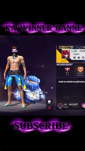 free fire January month winner 🤘🤘. #cbum