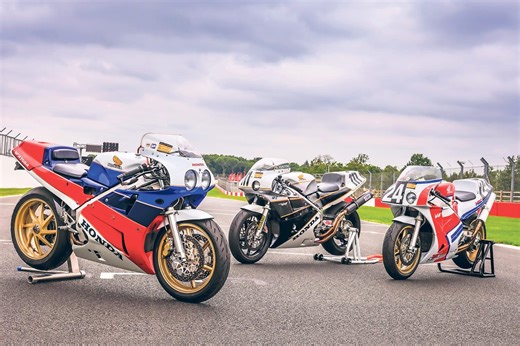 Riding a trio of special Honda RC30s and meeting the men who still use them as Honda intended