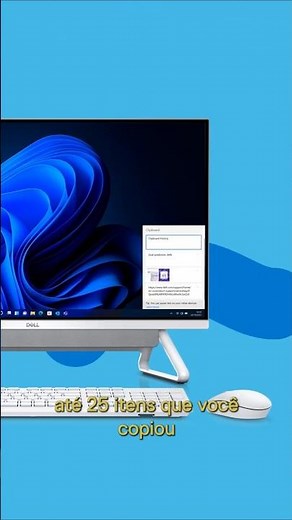 Histórico da Área de Transferência no Windows 11 - #shorts