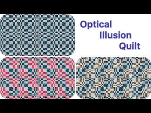 Optical Illusion Quilt How to Make a Curvy Quilt From Strips For Beginners‼️