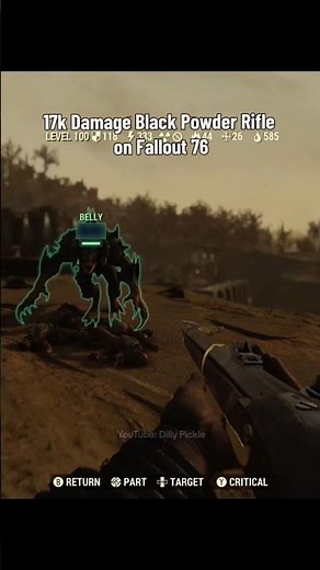17k Damage Black Powder Rifle Build vs a Deathclaw on Fallout 76 🇺🇸 #fallout76 #fallout #gaming