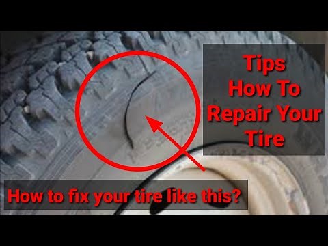How to Vulcanize Tire Sidewall | Isuzu MUX | Tire Repair