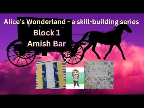 Alice's Wonderland - a skill building series - block 1 - Amish Bar
