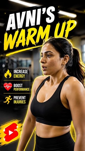 Avni’s Warm Up Routine 🔥 Best Pre-Workout Exercises | Gym Girl #shorts