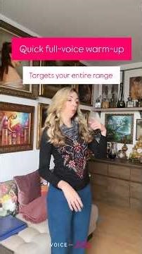 Quick Full Voice Warm-Up | From Low Notes to High (SOVT + Onsets) #vocalwarmup #singingtechnique