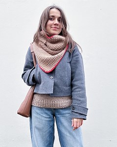 Knitting Pattern Easy Textured Snood With Contrast Crochet Edge - Contour Cowl (english Pdf Download) - Etsy