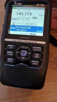Icom ID 52 o analogue mode ,Then switched to Digital mode . Some Digit #digitalmodes