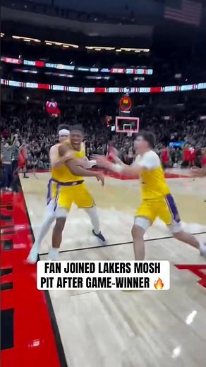 THIS ANGLE OF LAKERS GAME-WINNER 👀🤯 (via carterrocket1/IG)