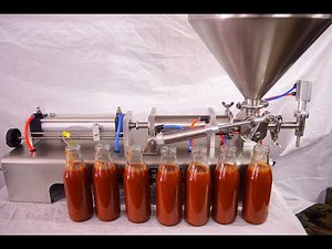 Table Top Paste Filling Machine for Sauce, salad dressing, chutney,honey