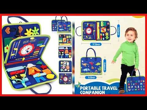 Montessori Toddler Busy Board – Boost Motor Skills & Keep Kids Engaged Anywhere