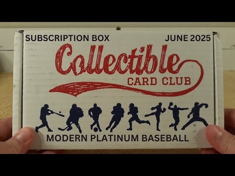 COLLECTIBLE CARD CLUB JUNE 2025 - BASEBALL SUBSCRIPTION BOX - NICE!