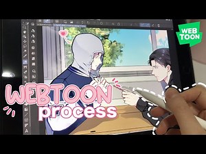 ♡ Draw with me! | Webtoon panel drawing process ♡