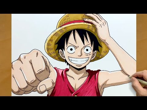 How to Draw Luffy Step by Step | Easy One Piece Drawing Tutorial
