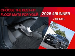 The Best-Fit Floor Mats for 2025 4Runner with Seatback Cargo Mat