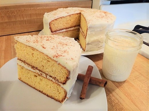 Eggnog Cake with Box Mix - ParnellTheChef