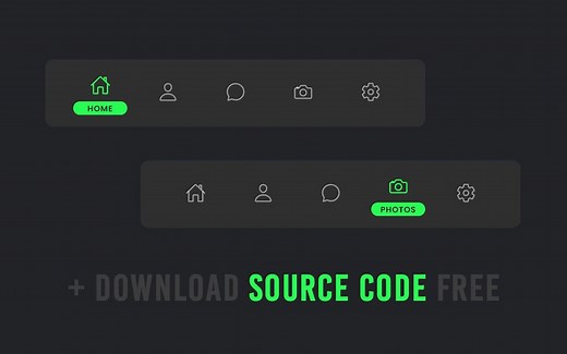 使用HTMl、CSS和Javascriptc创建Tab导航菜单 | 源码下载