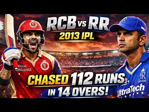 ( RCB vs RR )2013 IPL 🔥 RCB Chased 112 Runs in Just 14 Overs | Full Match Highlights #realcricket24