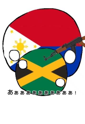 三角チ〇コパイが違法〇物だった世界線 #countryballs #ポーランドボール