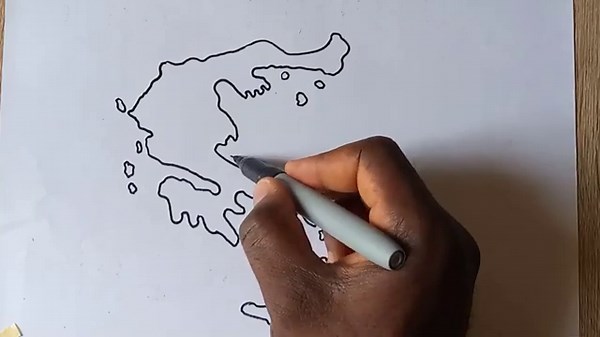 How To Draw Greece Map