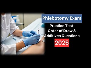 Phlebotomy Exam Test Order of Draw & Additives 2025 | Updated Questions & Answers Explained