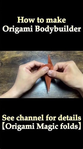 Origami Bodybuilder (muscular body) || How to make Origami || Paper Craft Tutorial #shorts