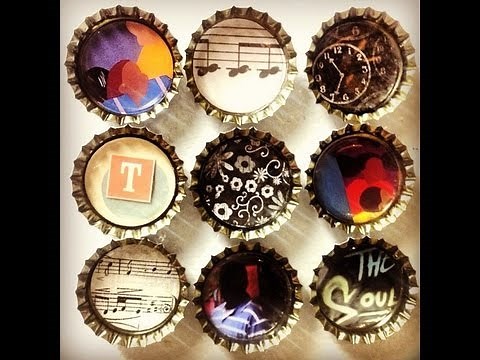 DIY Crafts: Easy Bottle Cap Magnets