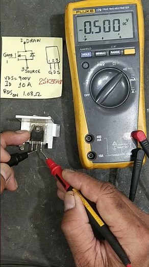 How to test mosfet using multimeter #shorts
