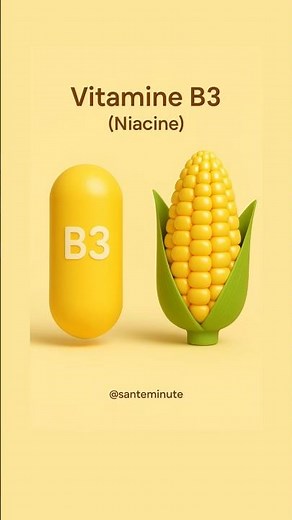 Vitamine B3 (Niacine) : Bienfaits et Aliments Riches#santé #shorts