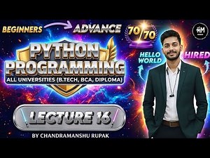 Python Lecture 16 | Lists in Python | List Operations & Inbuilt Functions Explained