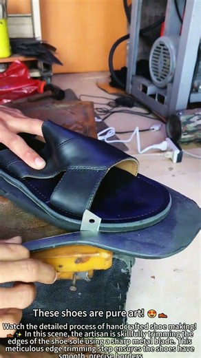 Mastering Handcrafted Shoes: Perfect Edges! 👞🔪