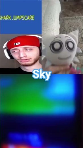 Sky Bubbly Farts Poop Brown Screaming Wenda reaction to Shark Jumpscare (Sprunki)