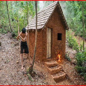 365 Days How I Survival And Build In The Rain Forest - Primitive Technology Idea | Gneto Priscilla