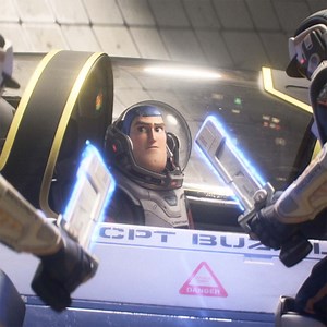 "He isn't going anywhere." Or is he? 🚀 Watch Buzz Lightyear attempt a daring takeoff in this NEW clip from Disney and Pixar's Lightyear, in theaters Friday. http://abc7.com/11942676 | On The Red Carpet