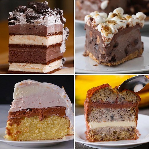 1M views · 3K reactions | Take a break and eat some Ice Cream Cake Recipes: https://tasty.co/compilation/4-amazing-ice-cream-cakes | Tasty | Facebook