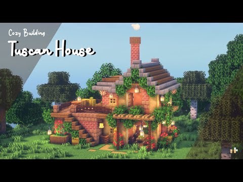 Minecraft: How To Build a ✨🍂 Tuscan Style House 🍂✨ Aesthetic | Snishinka