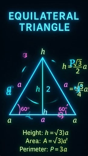 Equilateral triangle and Animation #maths #equilateraltriangle