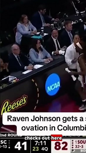 Raven Johnson Receives Emotional Standing Ovation in Final Columbia Game