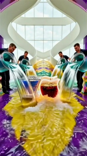 ​Magical Double-Layer Apple & Diamond Epoxy Floor Transformation#funny #transformation #viralvideo