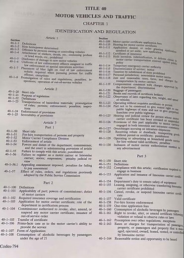 Georgia Title 40 Motor Vehicles and Traffic Chapter 1 Identification and Regulation
