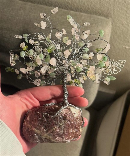 Custom Wire-wrapped Crystal Tree | Handmade Gemstone Tree Created With Intention - Etsy