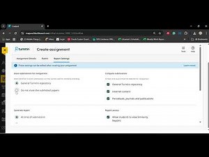 Using Turnitin in BB Assignments