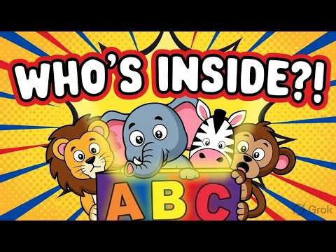 ABC Animals A to Z 🐾 Mystery Box Alphabet for Kids | Learn Letters with Animals