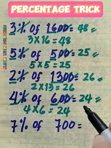 @Math Review: Percentage Trick #math #mathviral #mathwithprincess #mathematics #mathreview #mathvideo #mathtutorial | Math with Princess