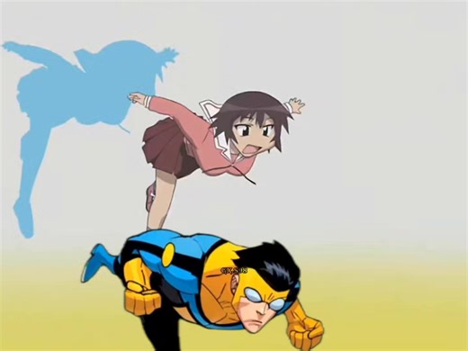 Superman Punch 4K Edit Featuring Azumanga Daioh